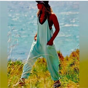 NWOT Free People Movement Hot Shot Onesie in Washed Aqua size M